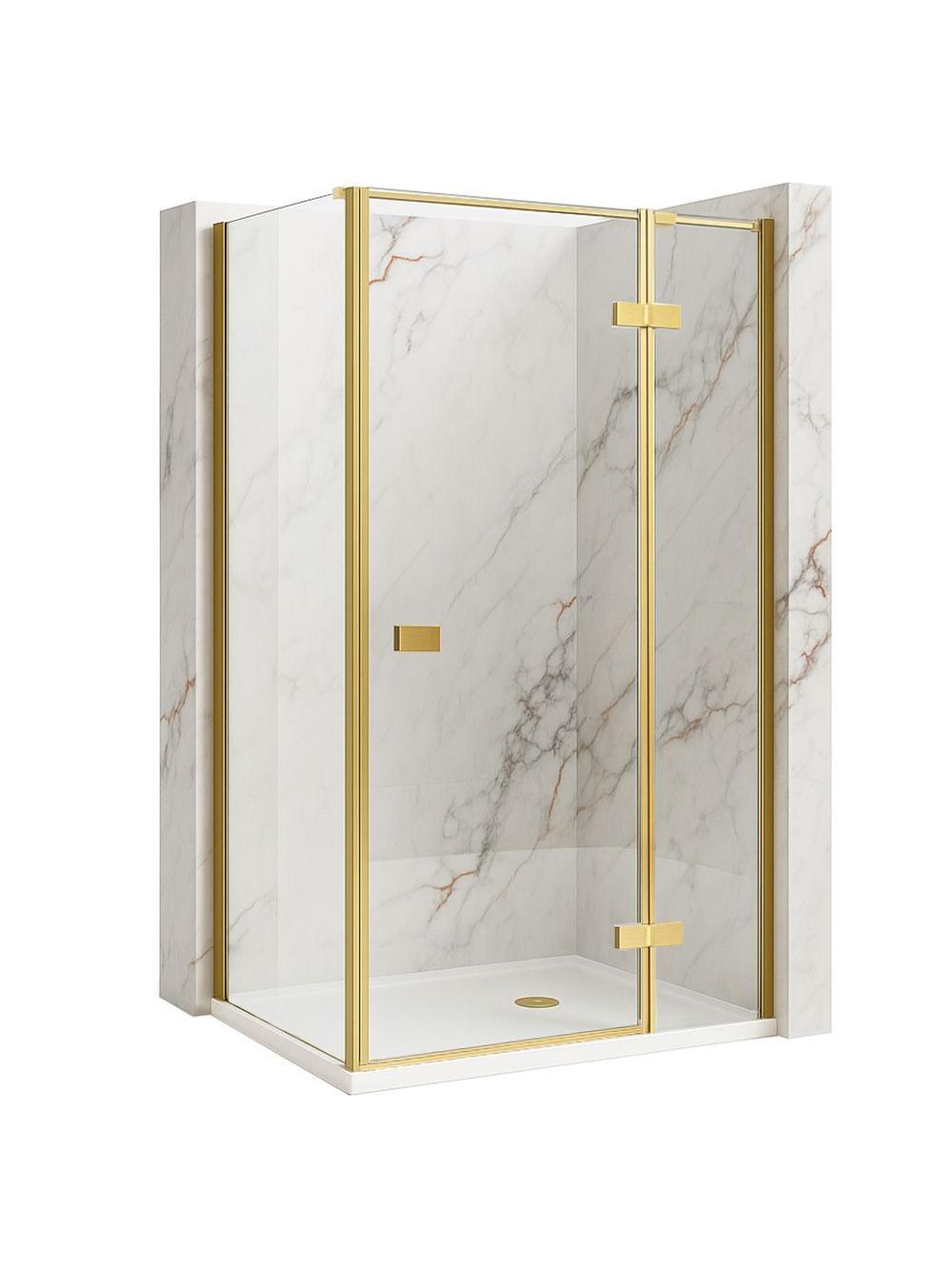 Душ кабина Rea Atlas 90x90 Brush Gold