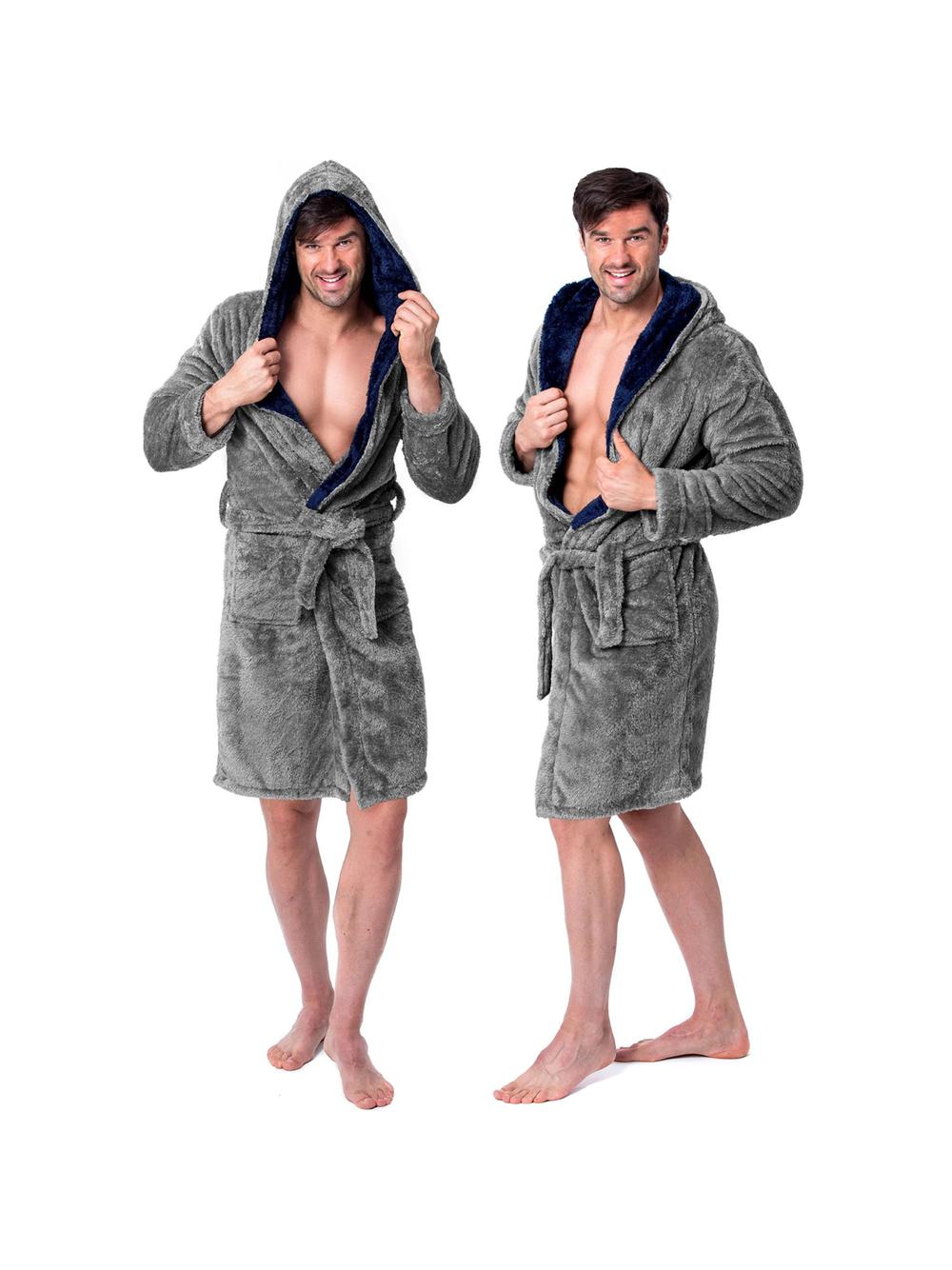 Szlafrok męski Jordan Grey Navy L