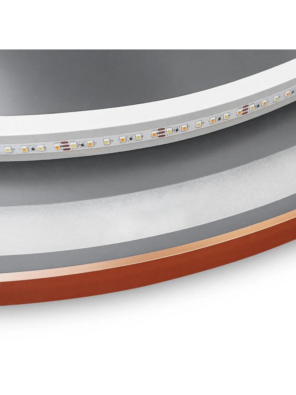 LED sienas spogulis 90cm MMJ BRUSH COPPER