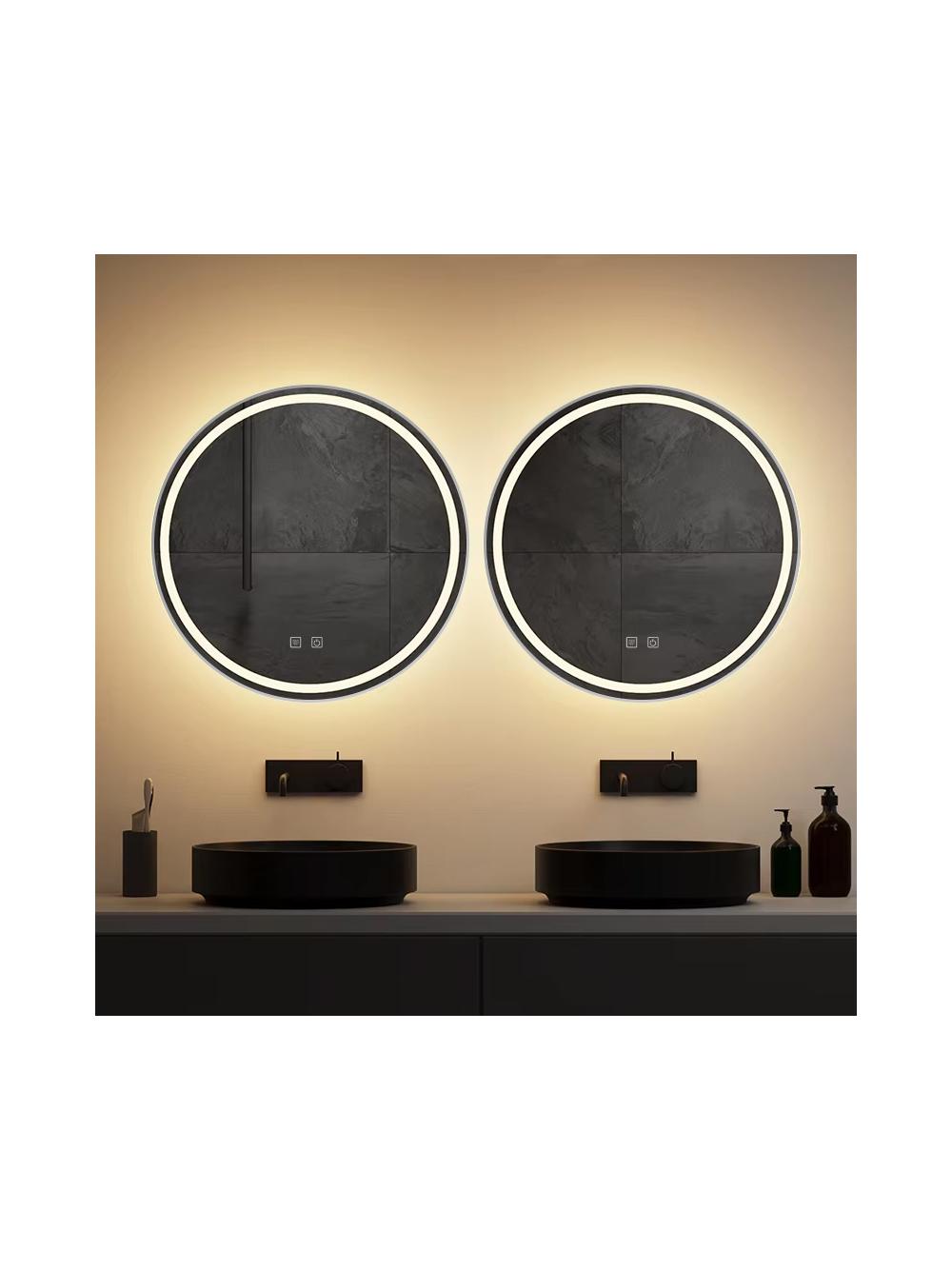 LUSTRO ŚCIENNE LED 80cm MMJ stal szczotkowana