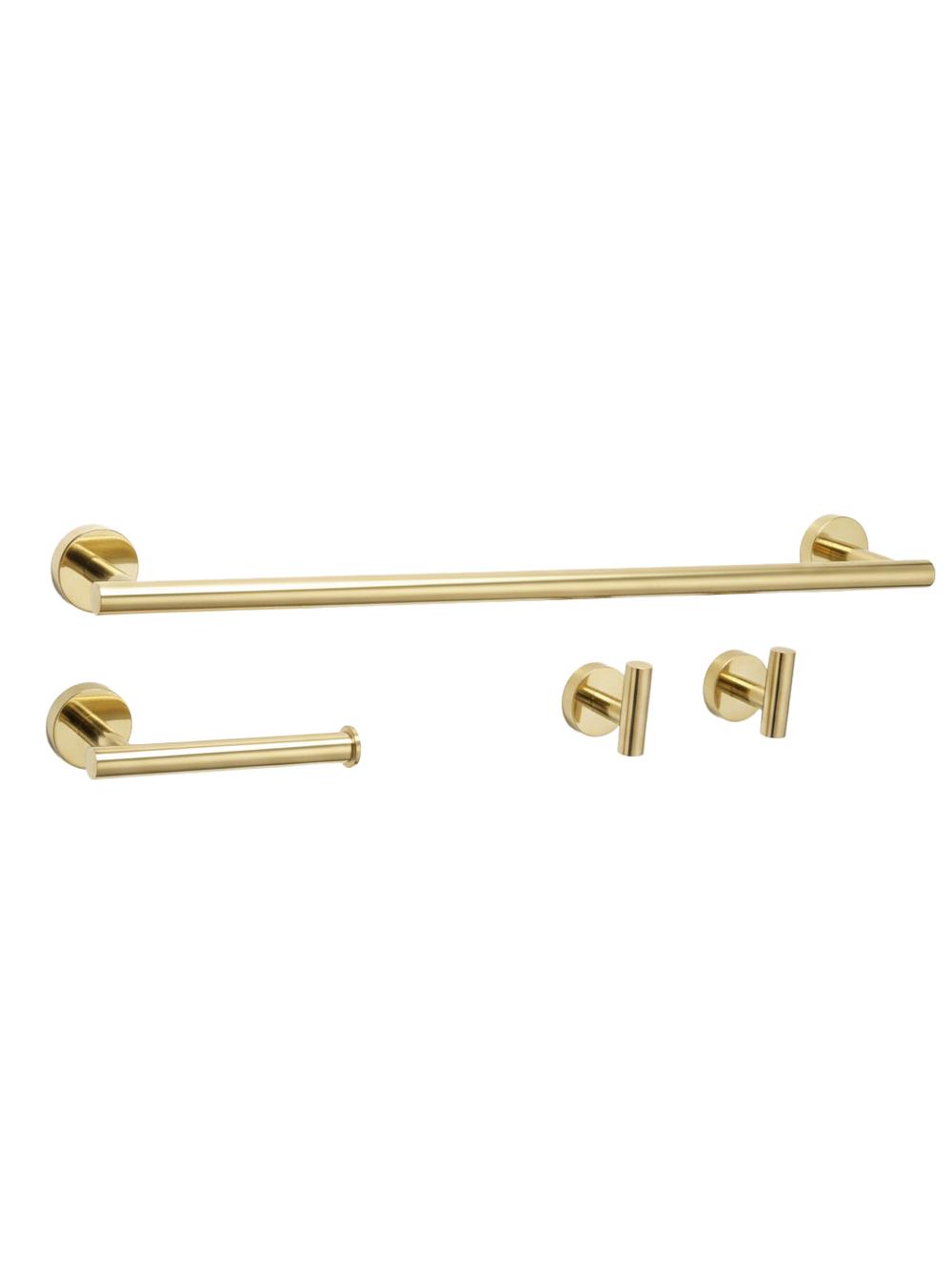 Juego de accesorios de baño Ari Gold 4 piezas