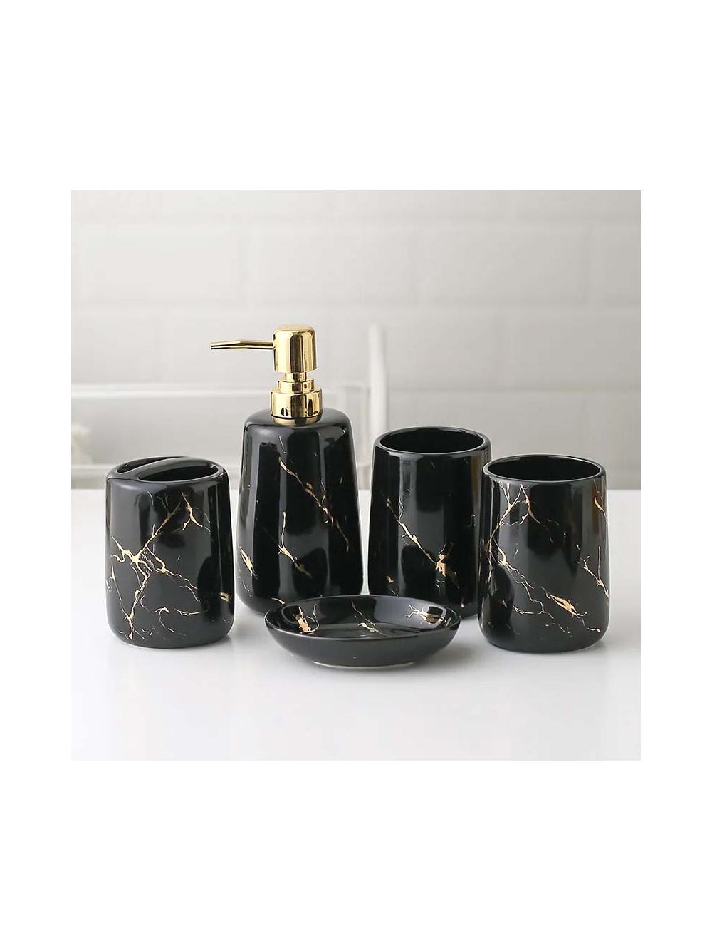 Zestaw łazienkowy ceramiczny 322123 Czarny