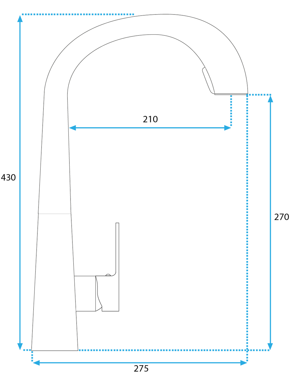 Kitchen faucet Rea Ross Brush Copper