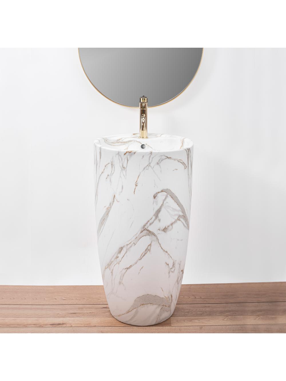 Umywalka Ceramiczna Wolnostojąca Anya Lava mat