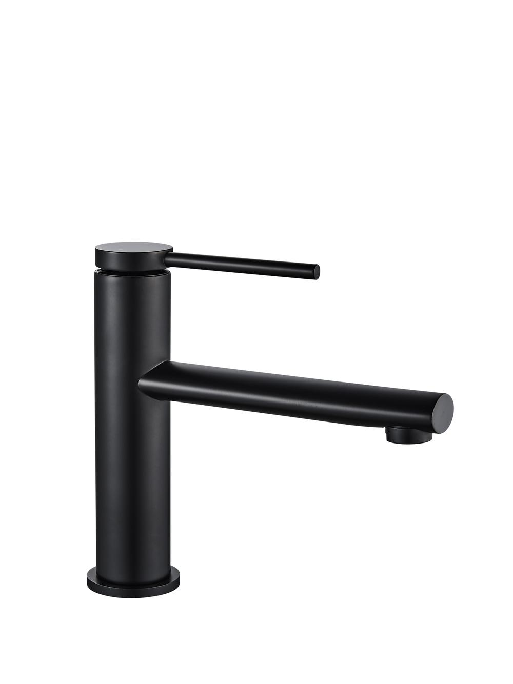 Bateria Umywalkowa REA OVAL Czarna Niska