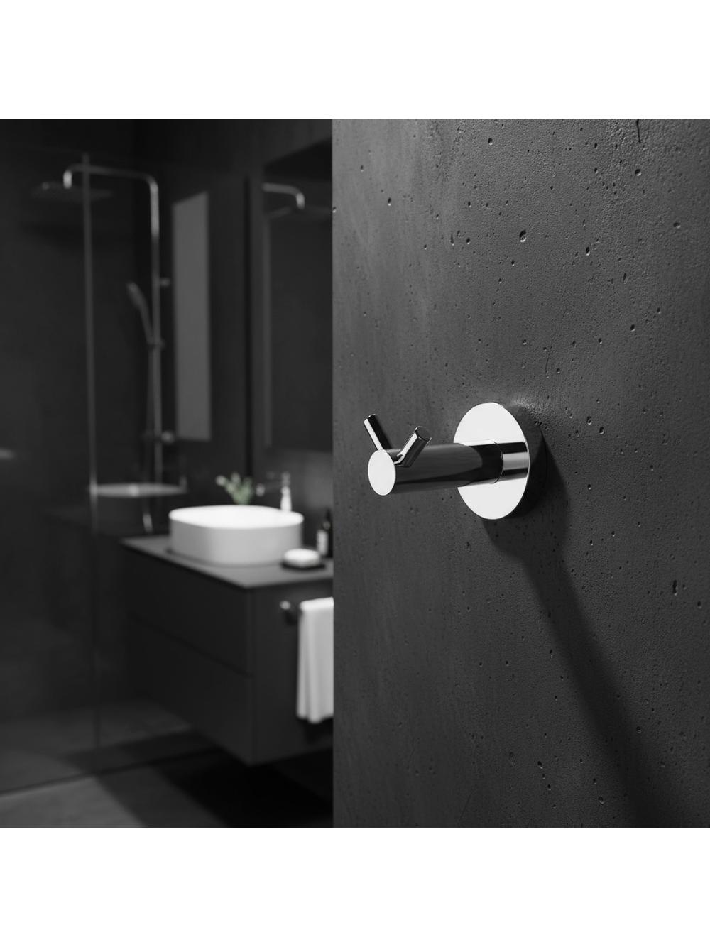 Wieszak łazienkowy Dwuramienny 5605 Leo Chrom