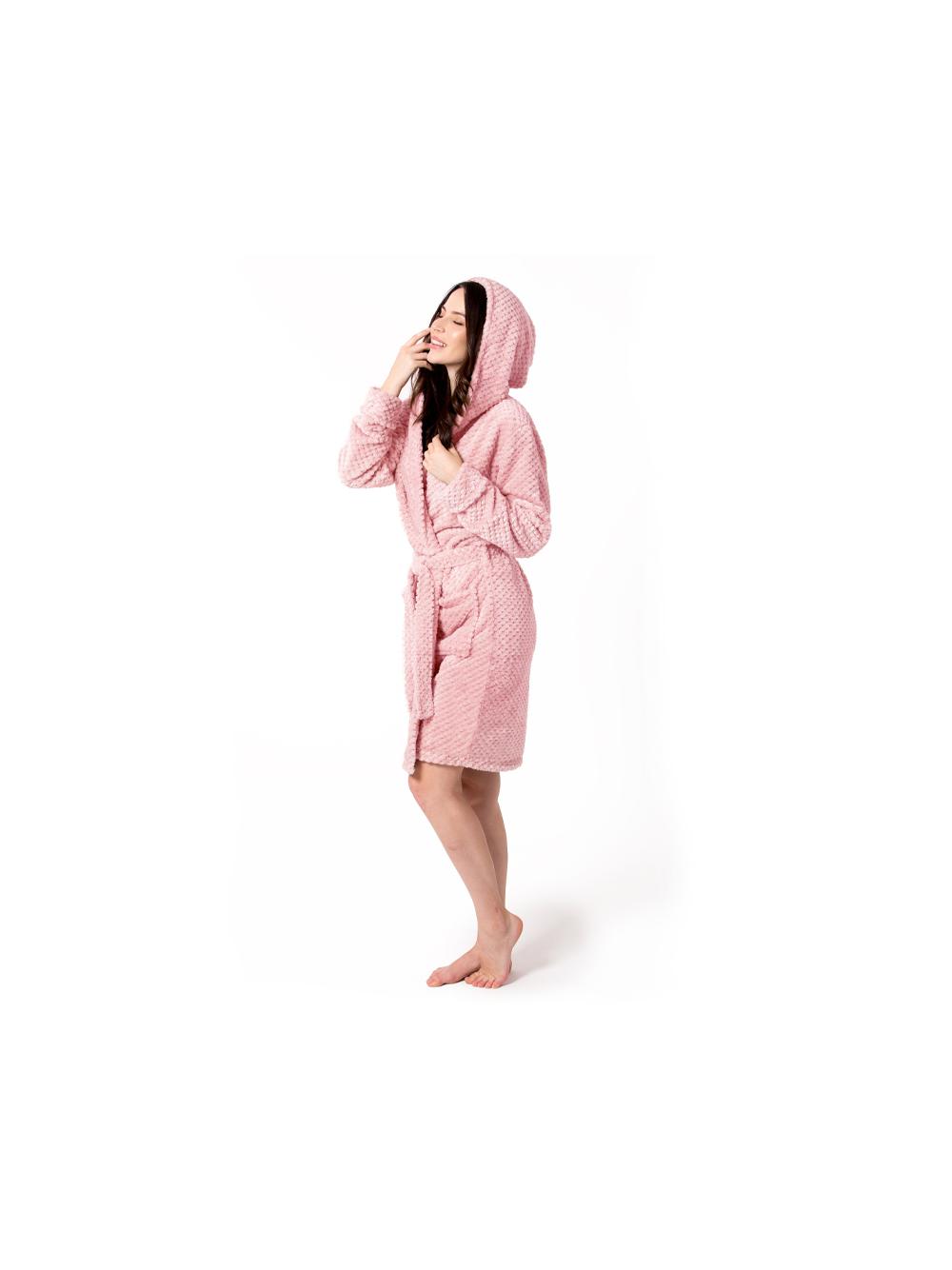 Szlafrok damski Diamond Light Pink S/M