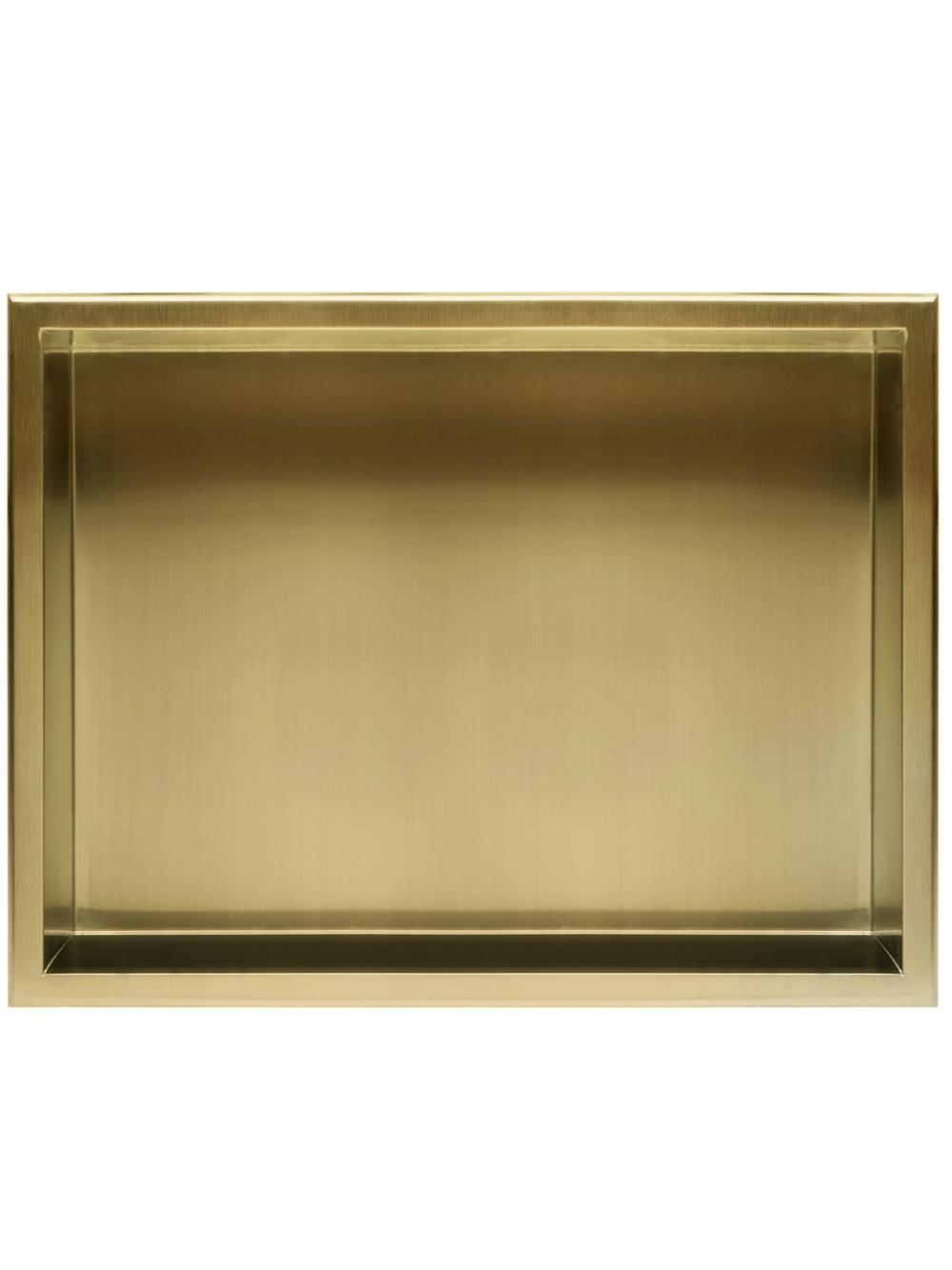 PÓŁKA WNĘKOWA ŁAZIENKOWA 30x45 złota szczotkowana
