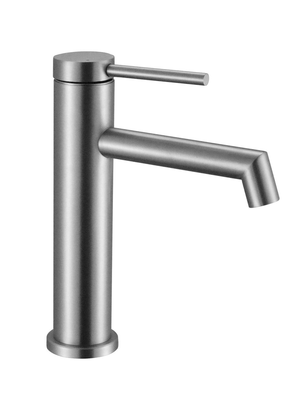 Bateria Umywalkowa Rea Foss nikiel szczotkowany Inox niska