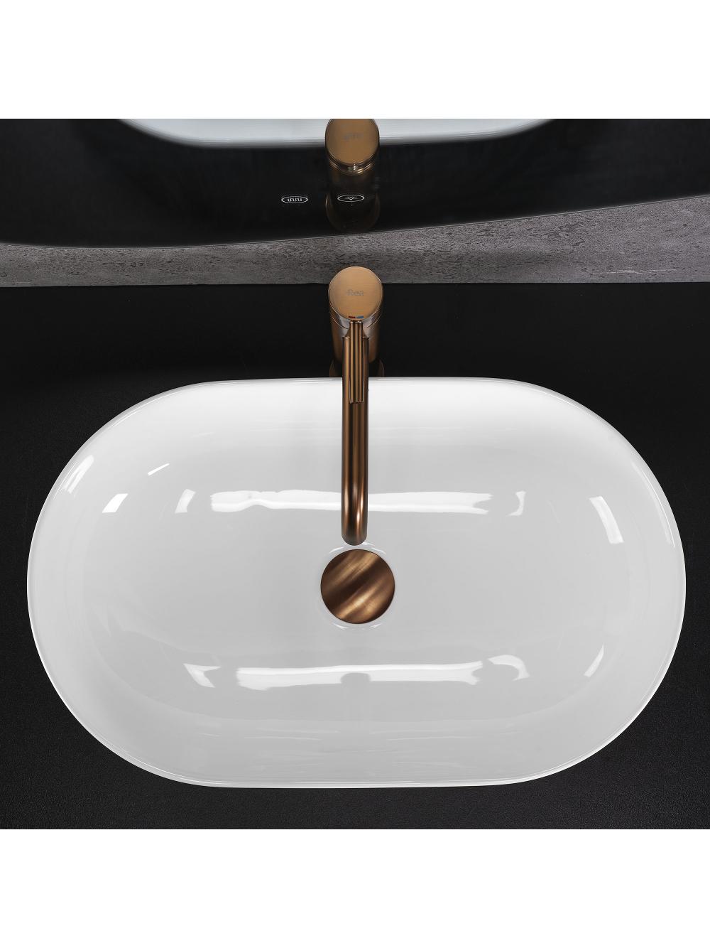 Lavabo sobre encimera Rea Amelia 52
