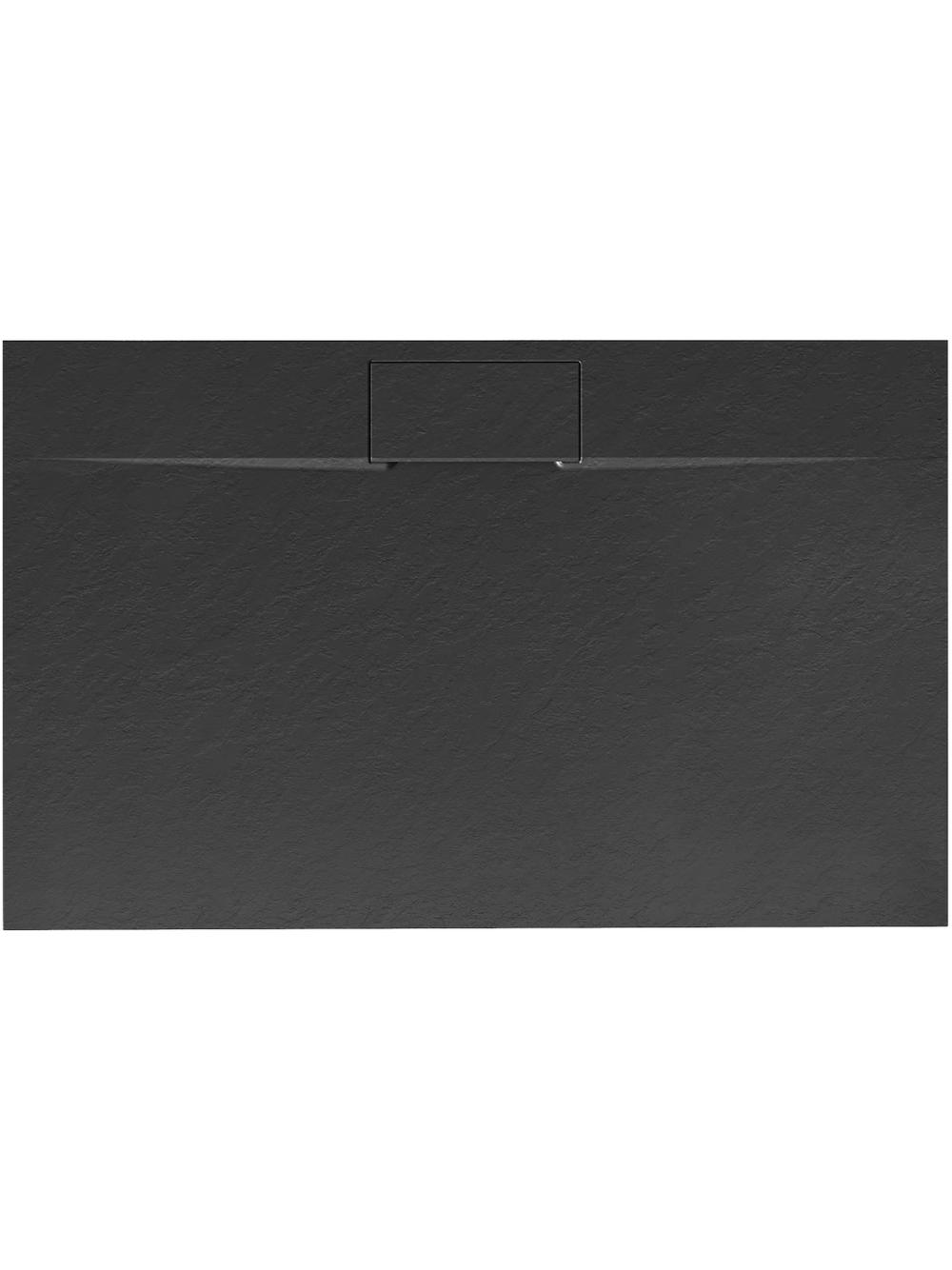 Brodzik prysznicowy Bazalt Long Black 80x100