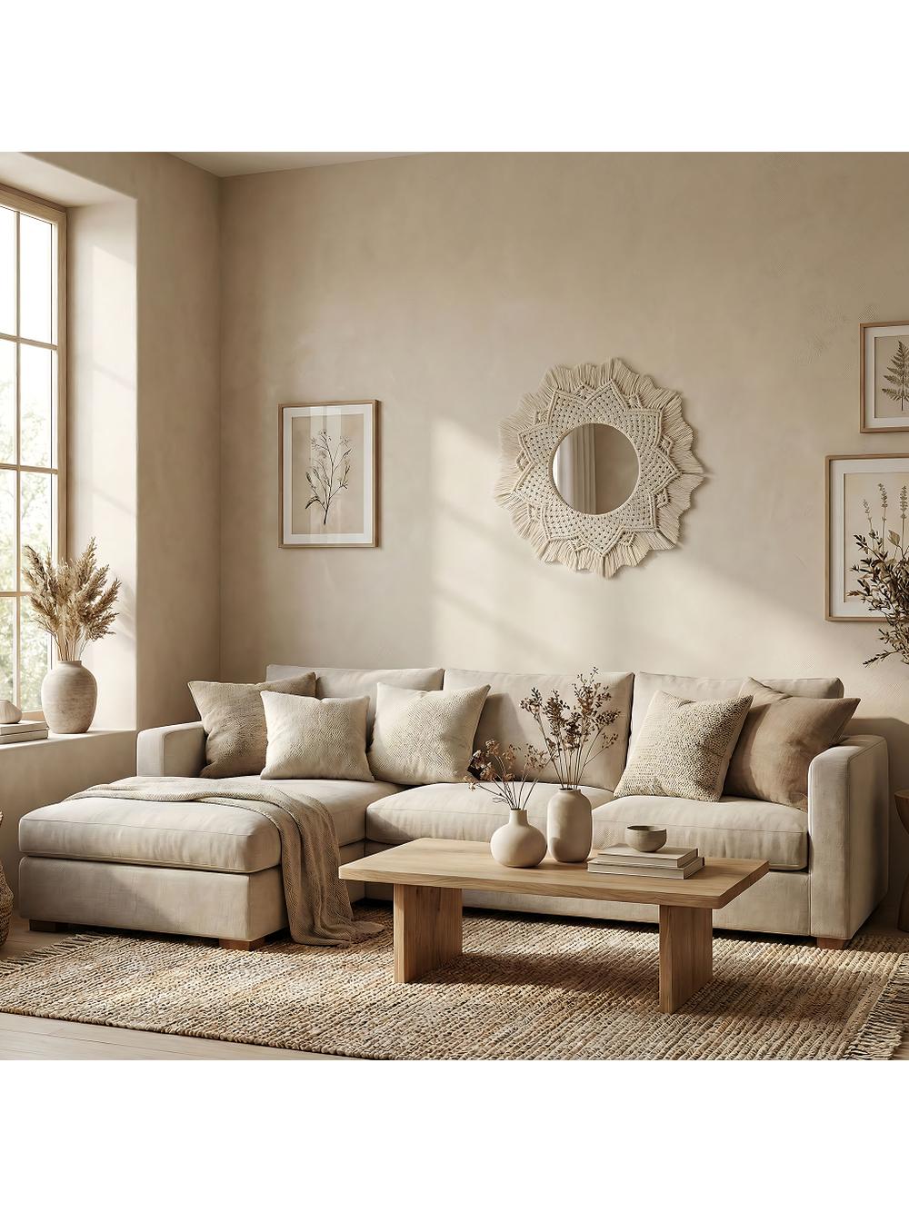 Boho wall mirror 60CM 322051