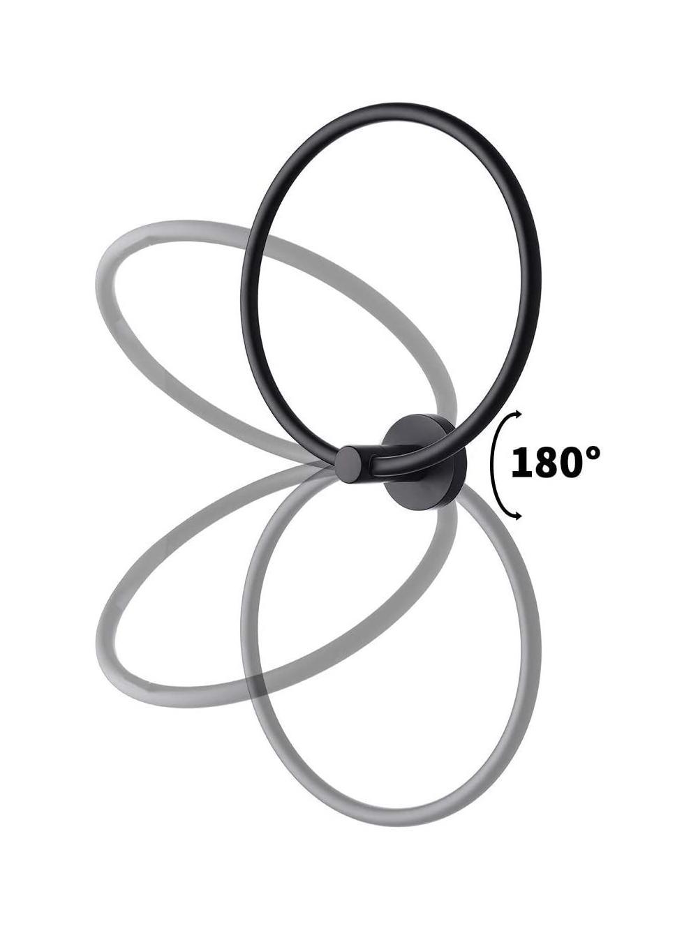 Wieszak łazienkowy RING 332915A MIST 05 CZARNY