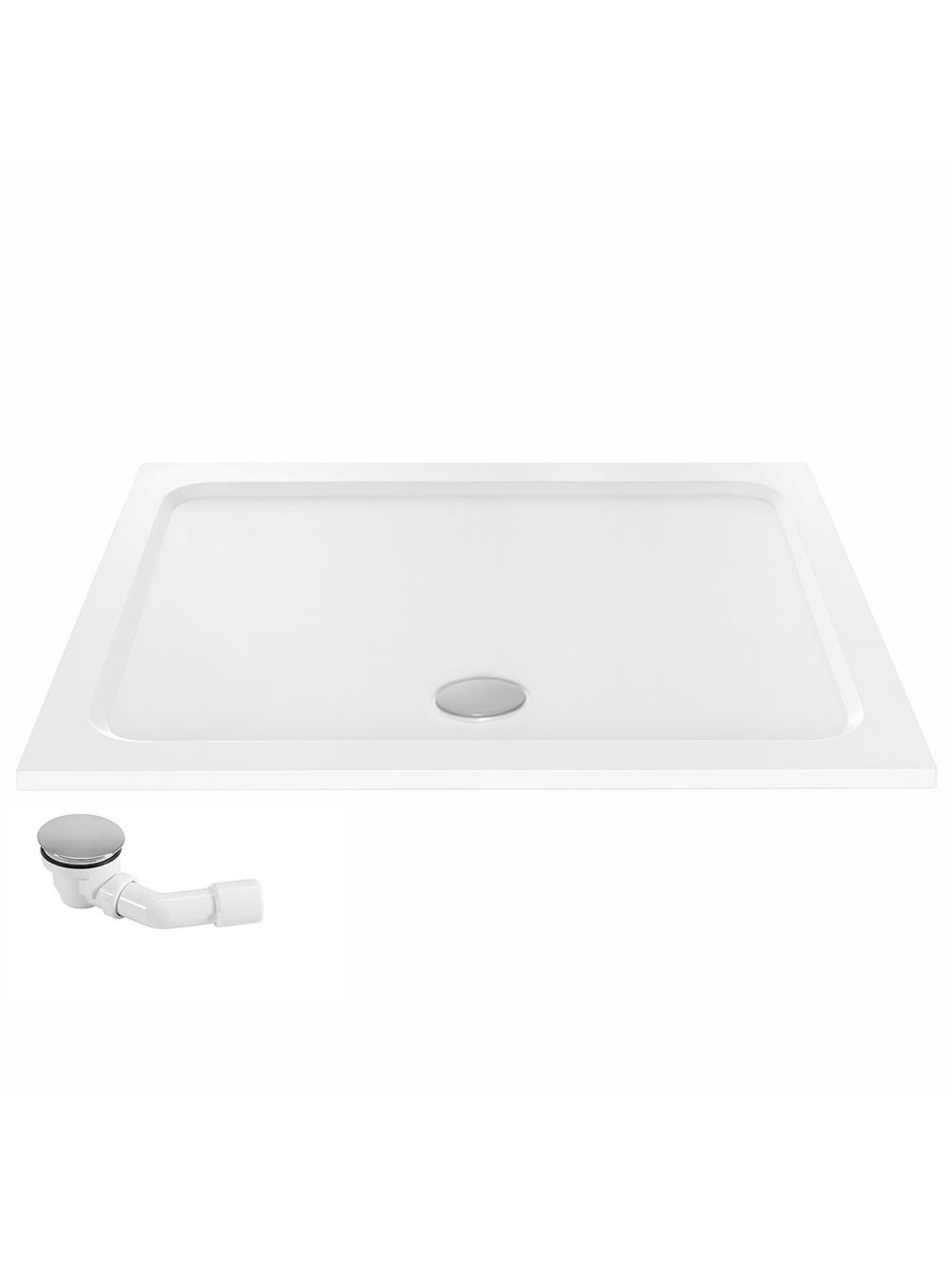 Piatto doccia acrilico Rea Belmond White 80x100