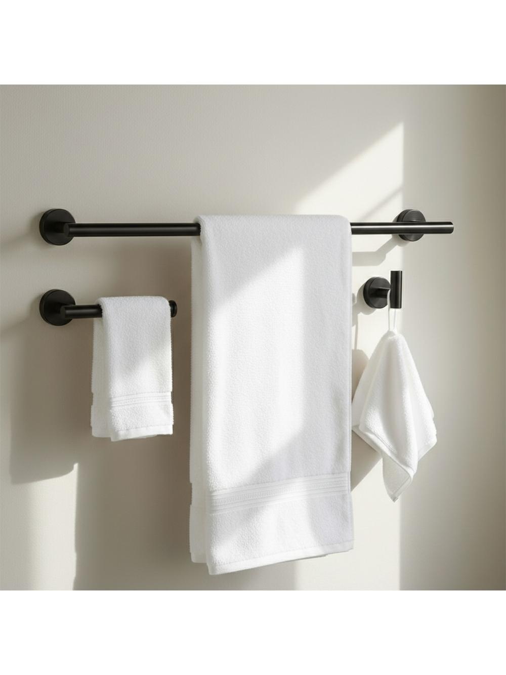 Juego de accesorios de baño Ari Black 4 piezas