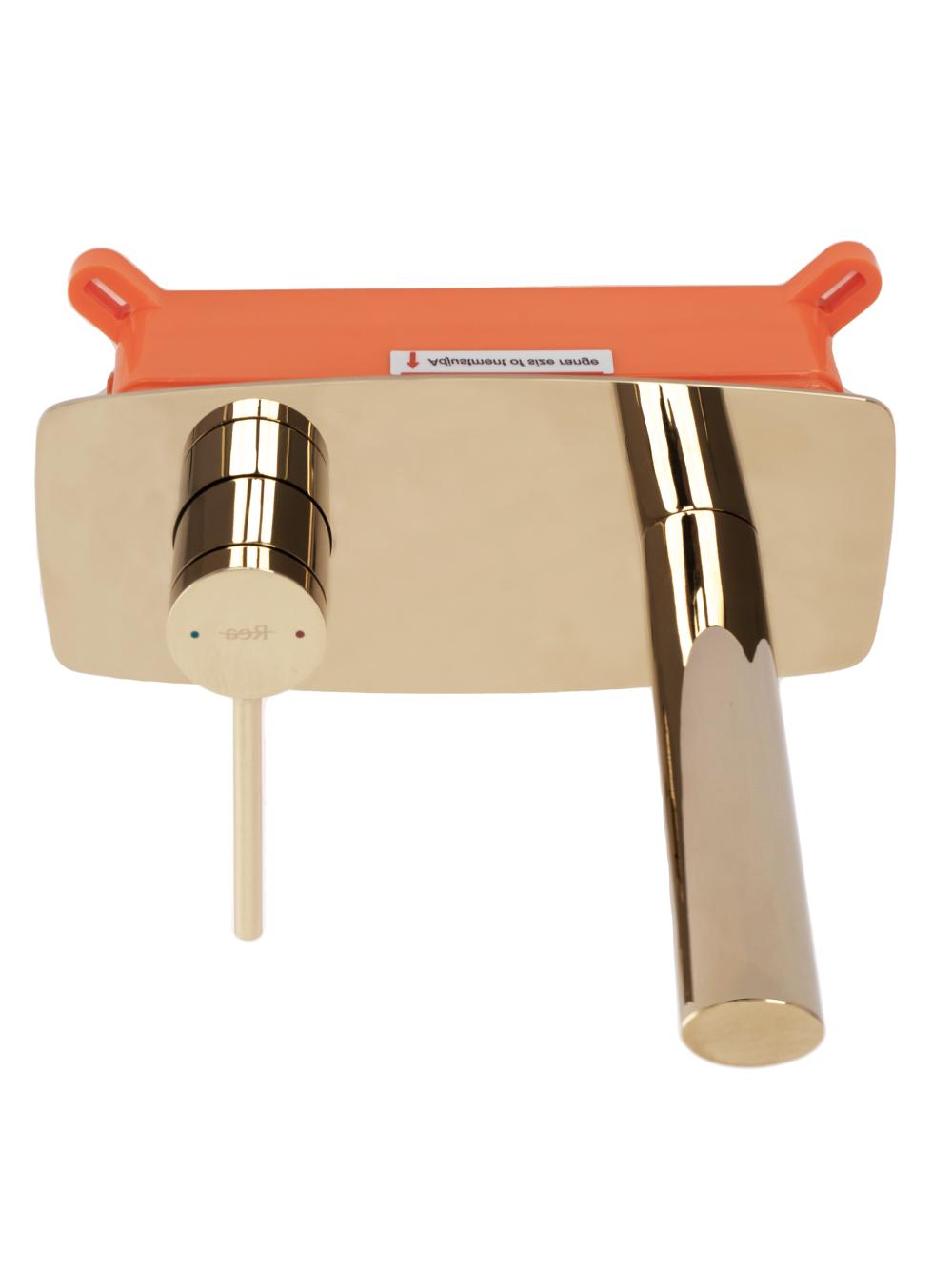 Bateria umywalkowa Podtynkowa REA OVAL Złota + BOX