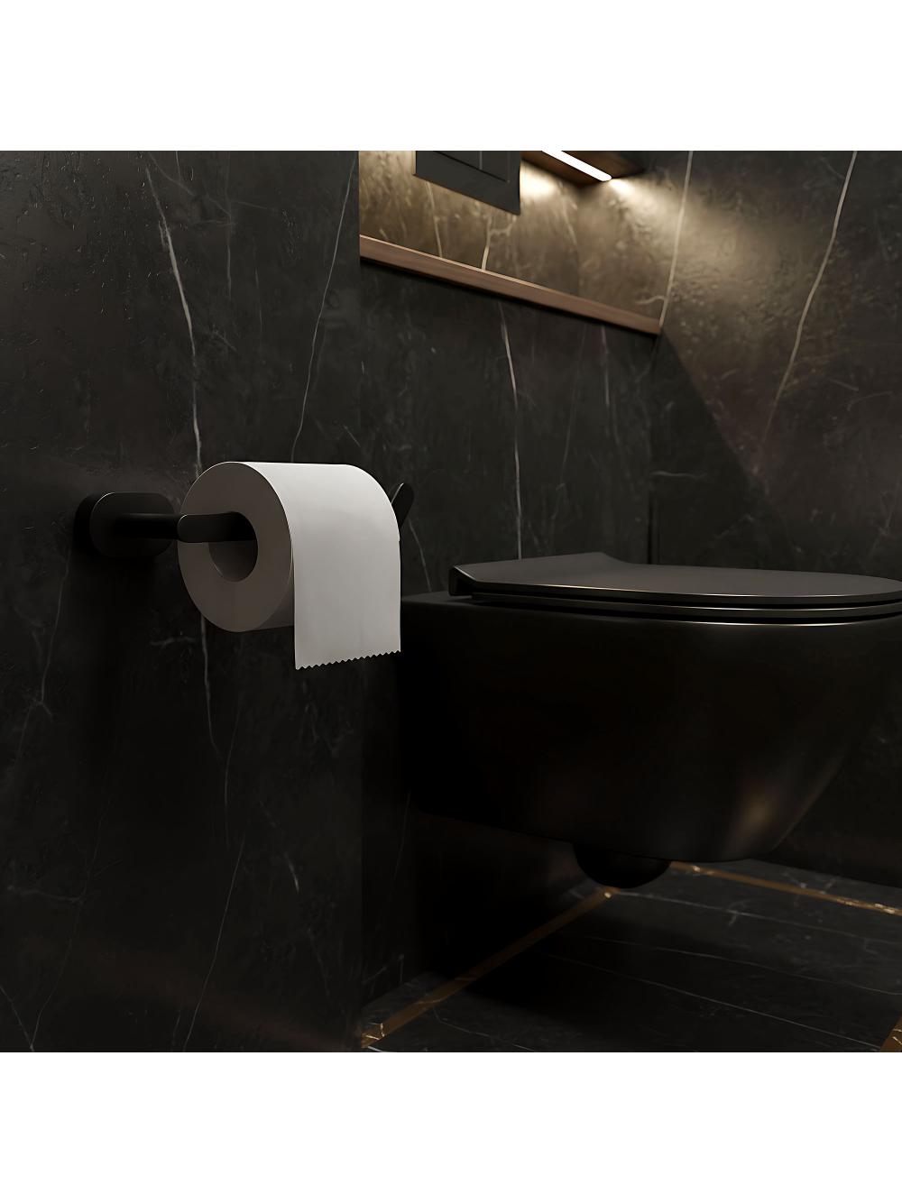 Uchwyt na papier toaletowy 109 Til Czarny