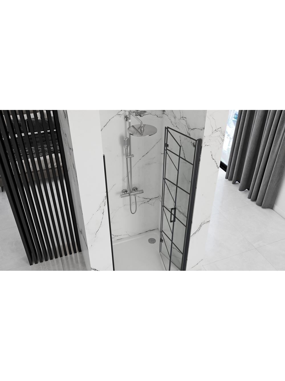 Drzwi prysznicowe Rea Molier Black 100