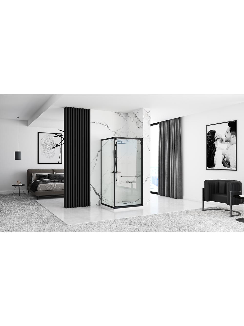 Kabina prysznicowa Rea Space In Black 90x90