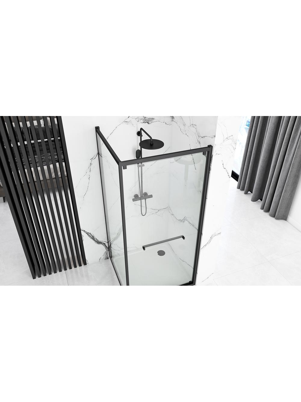 Kabina prysznicowa Rea Space In Black 80x100