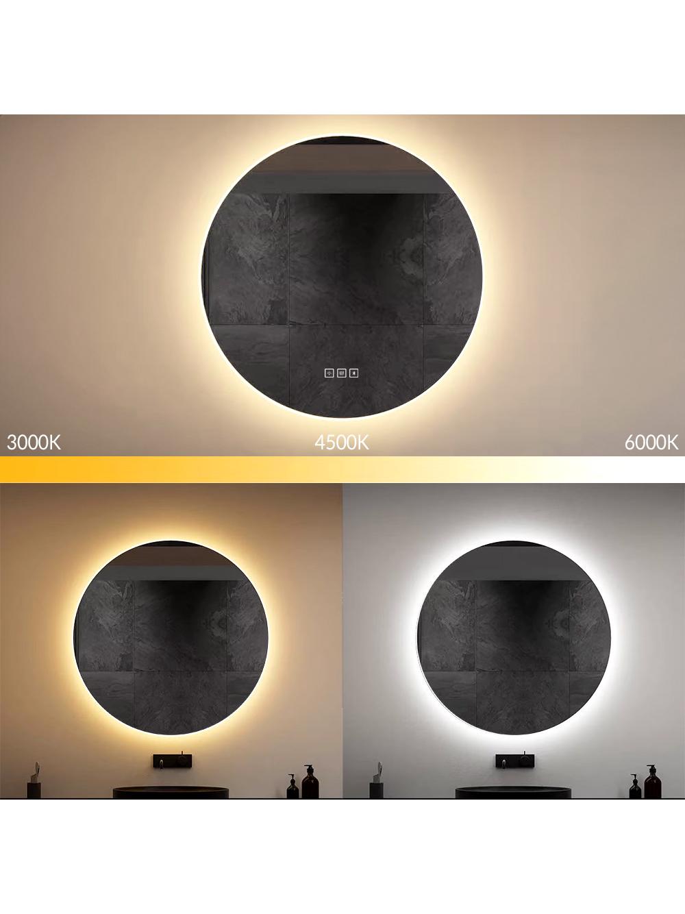 LUSTRO ŚCIENNE LED Z BLUETOOTH 60cm ROUND