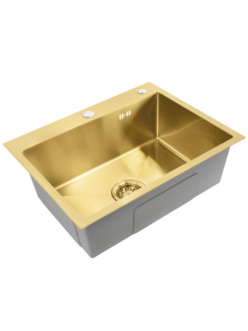 Stainless steel sink Liam BRUSH GOLD