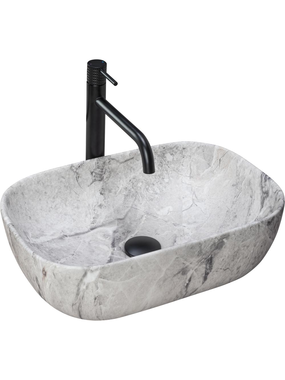 Umywalka nablatowa Rea Livia Stone Mat