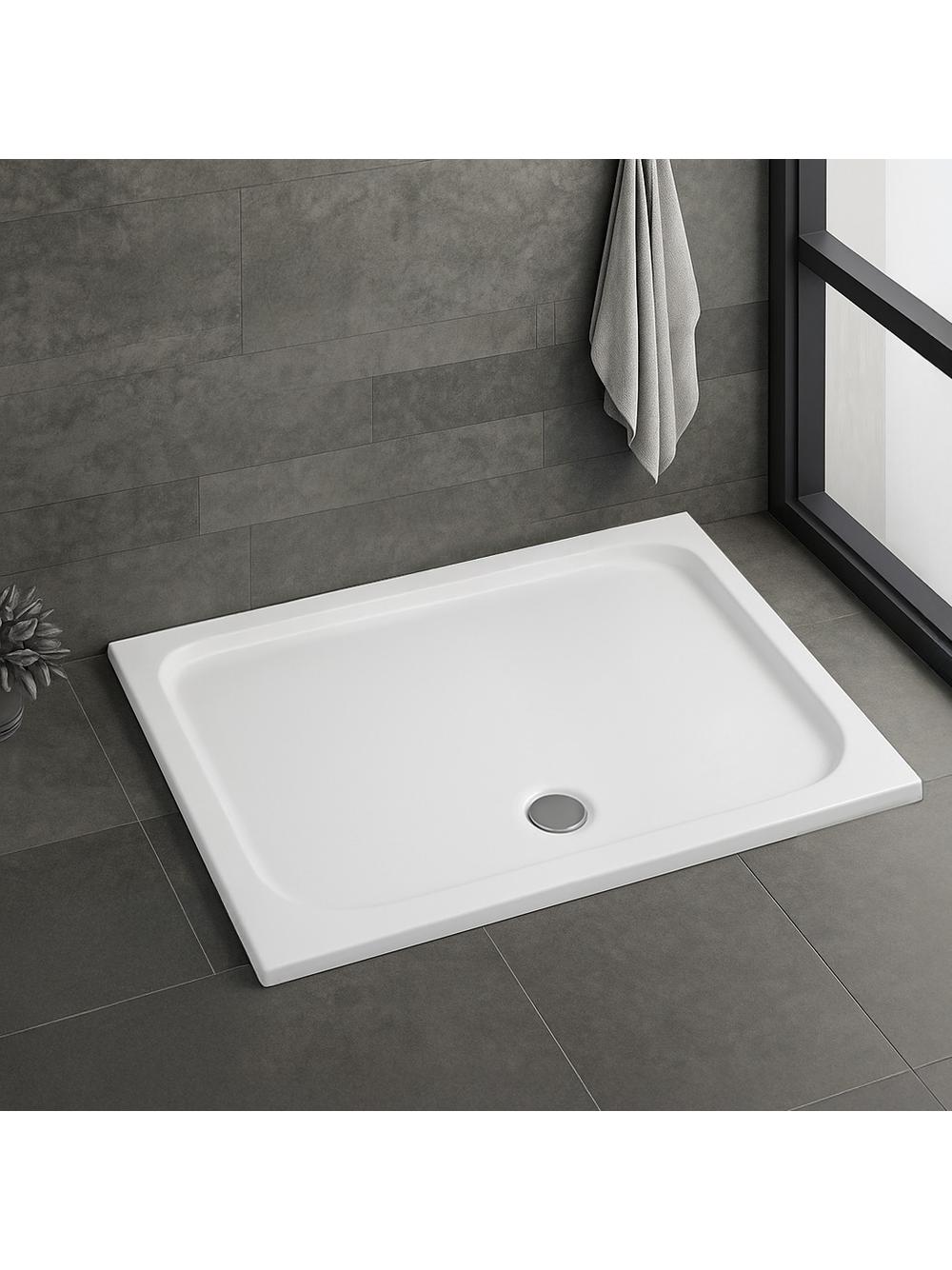 Piatto doccia acrilico Rea Belmond White 90x120