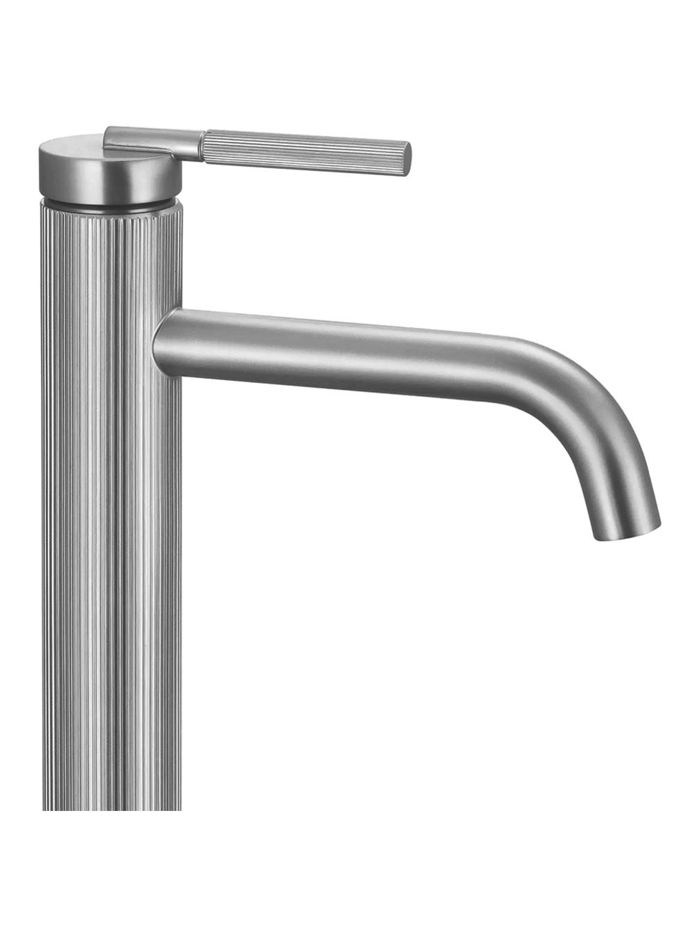 Bateria Umywalkowa REA Argon Nikiel Szczotkowany Wysoka