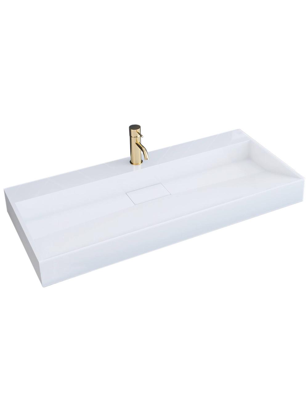 Умывальник конгломератный на столешницу GOYA 100CM