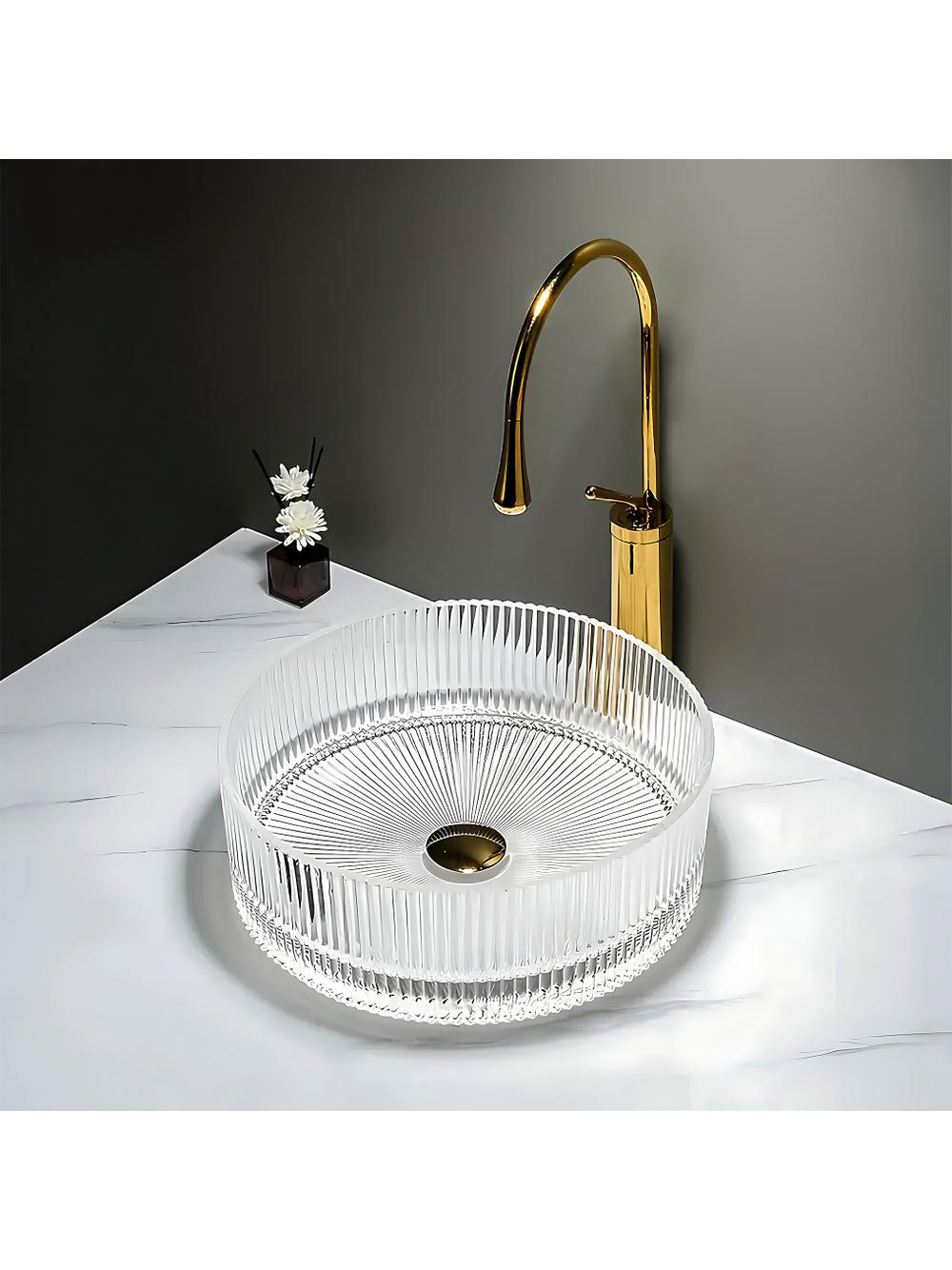 Countertop washbasin Rea Ingrid 36 Transparent