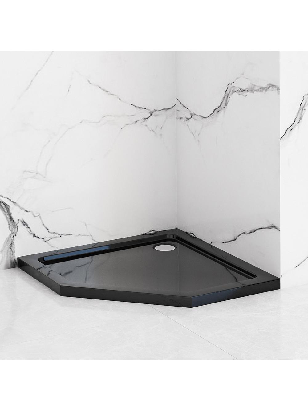 Brodzik prysznicowy Diamond Czarny 90x90