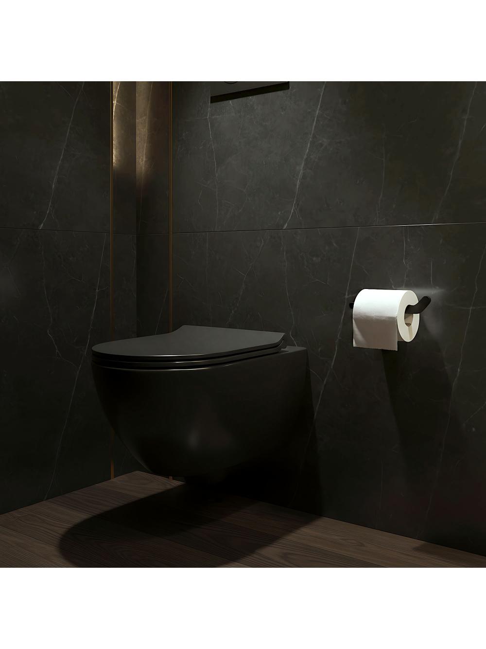 Uchwyt na papier toaletowy 109 Til Czarny