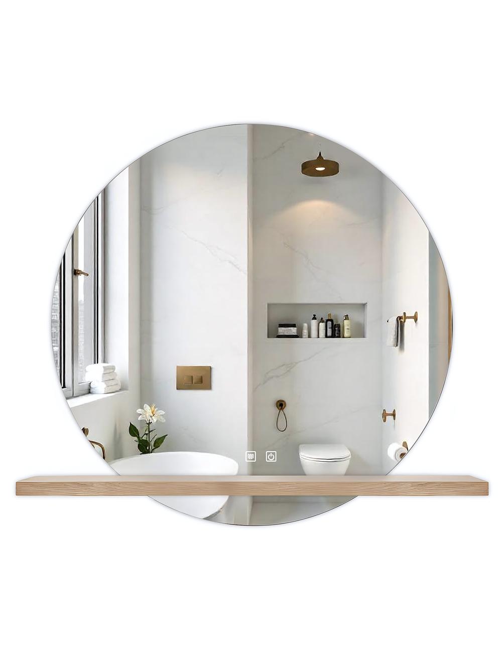 LUSTRO ŚCIENNE LED Z PÓŁKĄ 60cm 102