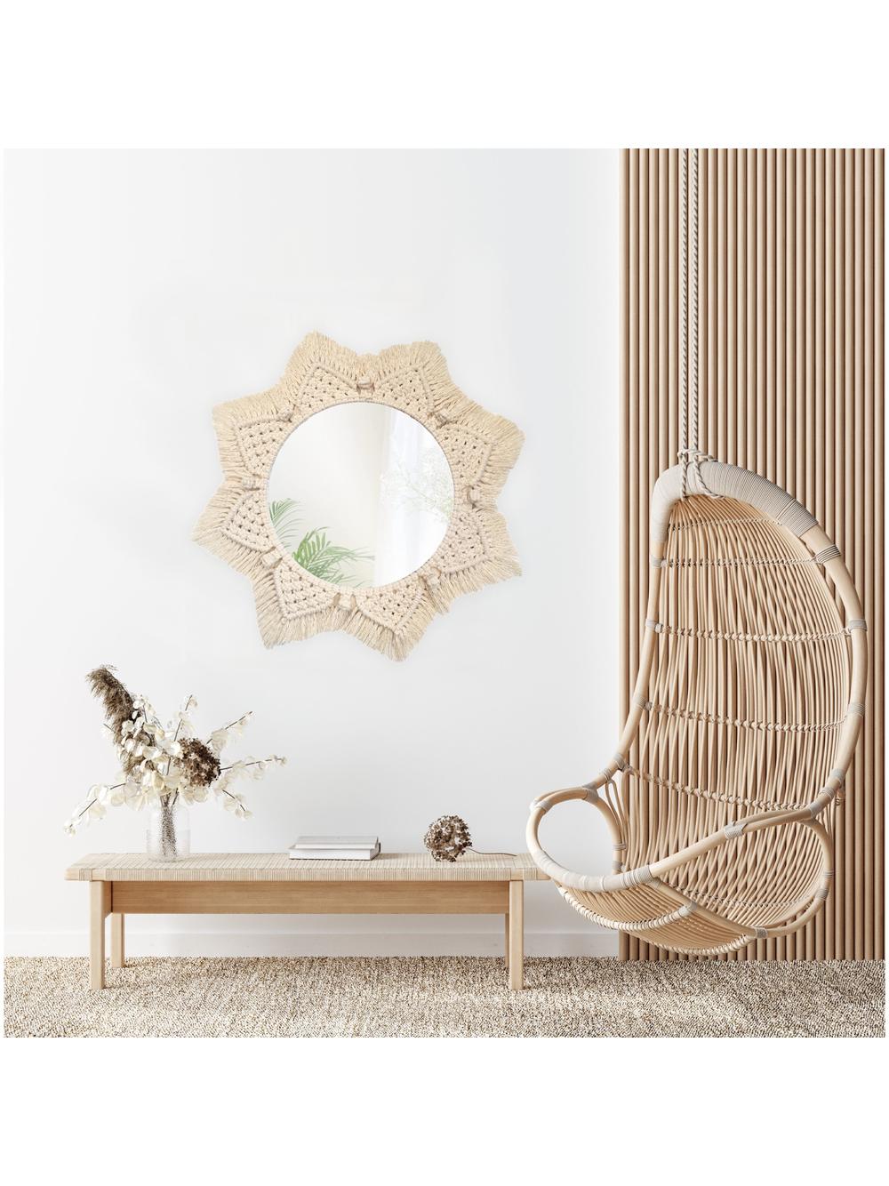 LUSTRO ŚCIENNE BOHO 53CM 322048