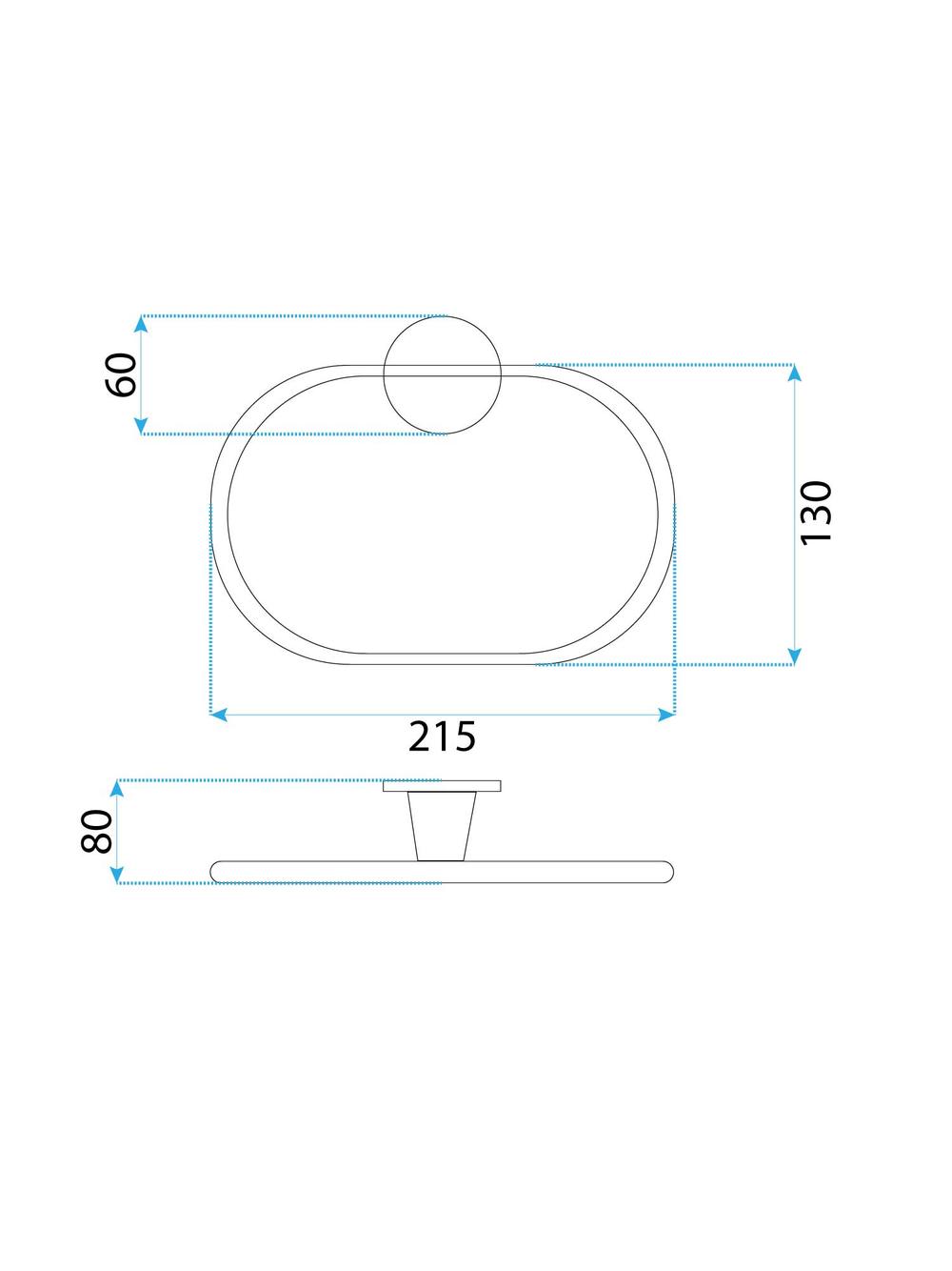 Cuier baie RING 16101 Aristo Cupru periat