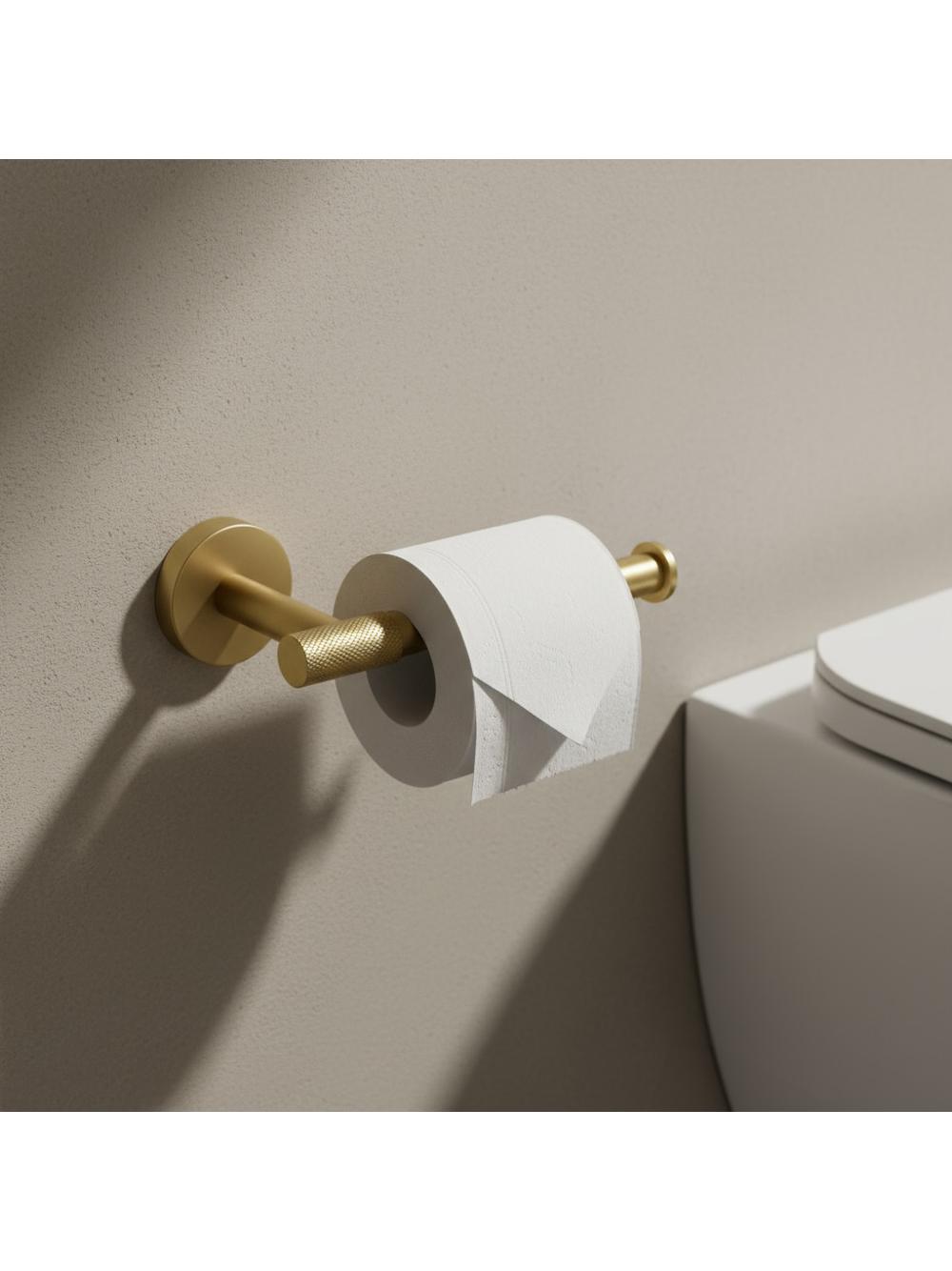 Uchwyt na papier toaletowy 5705 Galo Złoty Szczotkowany