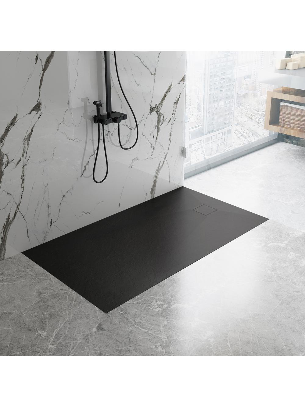 Brodzik prysznicowy Magnum Black 80x100