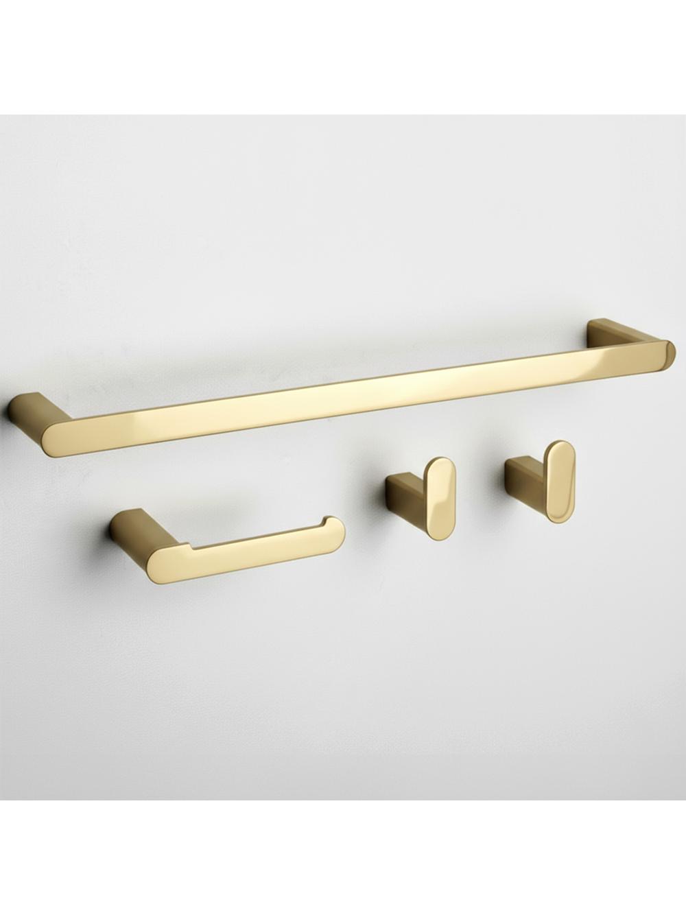 Juego de accesorios de baño Mati Gold 4 piezas