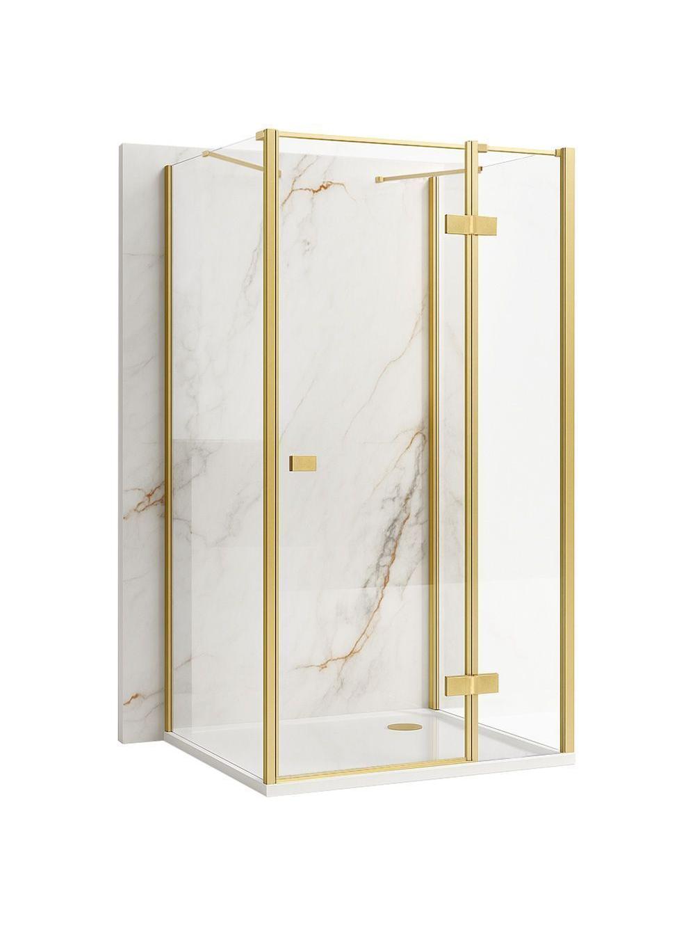 Shower enclosure Rea Atlas 100x100 Brush Gold