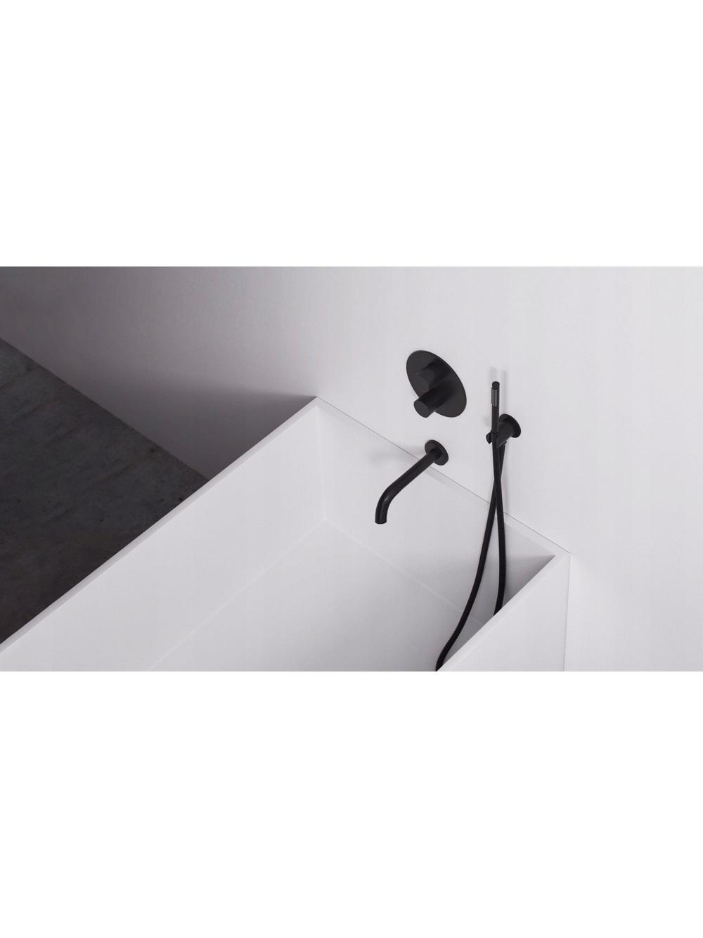 Bateria Wannowa podtynkowa Rea Lungo Czarna + Box