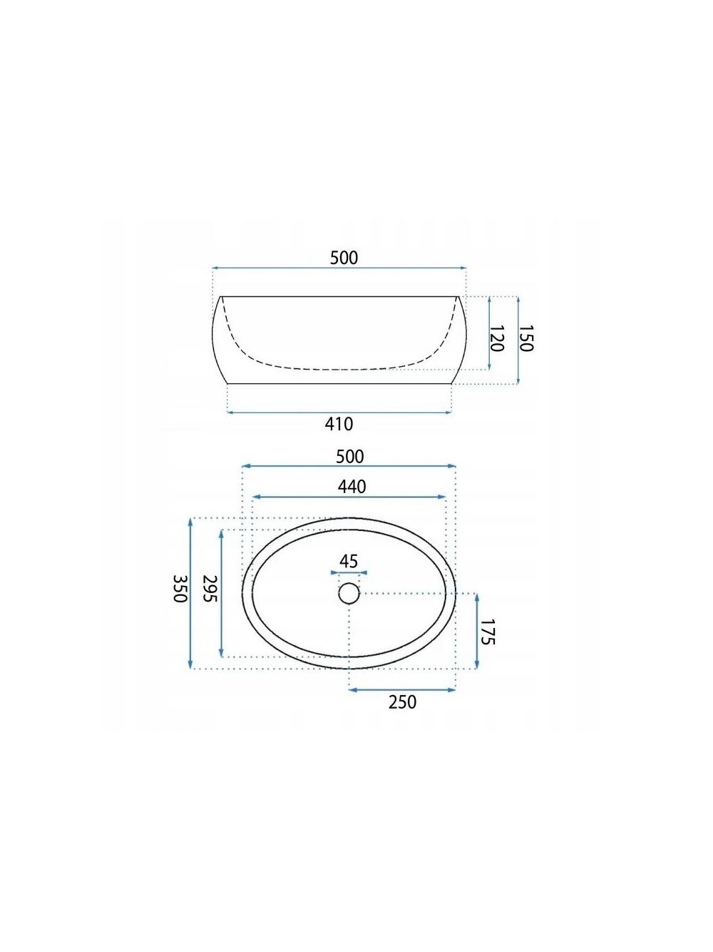 Накладная раковина Basaro Aurora