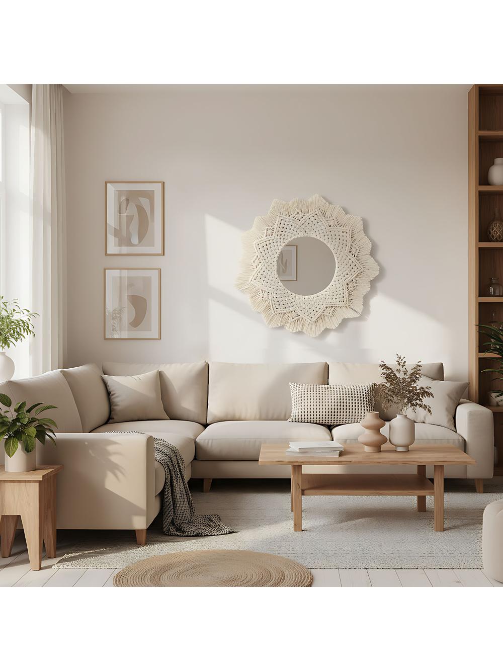 Boho wall mirror 60CM 322051