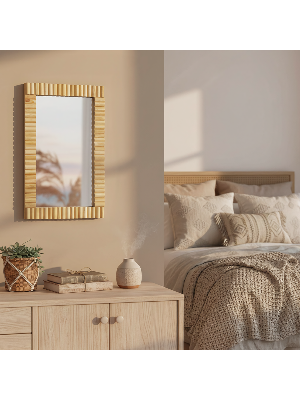 Lustro ścienne BOHO 35x55CM KLNA-MR03