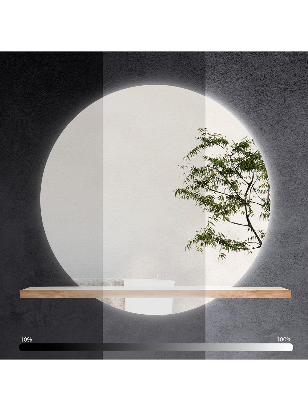 LUSTRO ŚCIENNE LED Z PÓŁKĄ 60cm 102