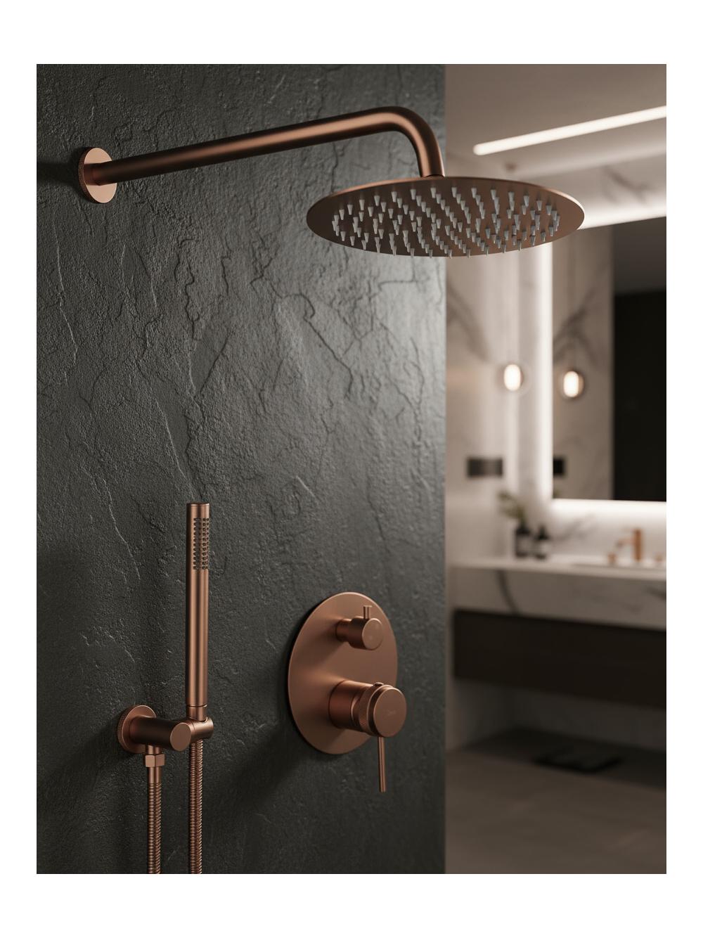 Kit de douche encastré Rea Lungo Grip Brush Copper + BOX