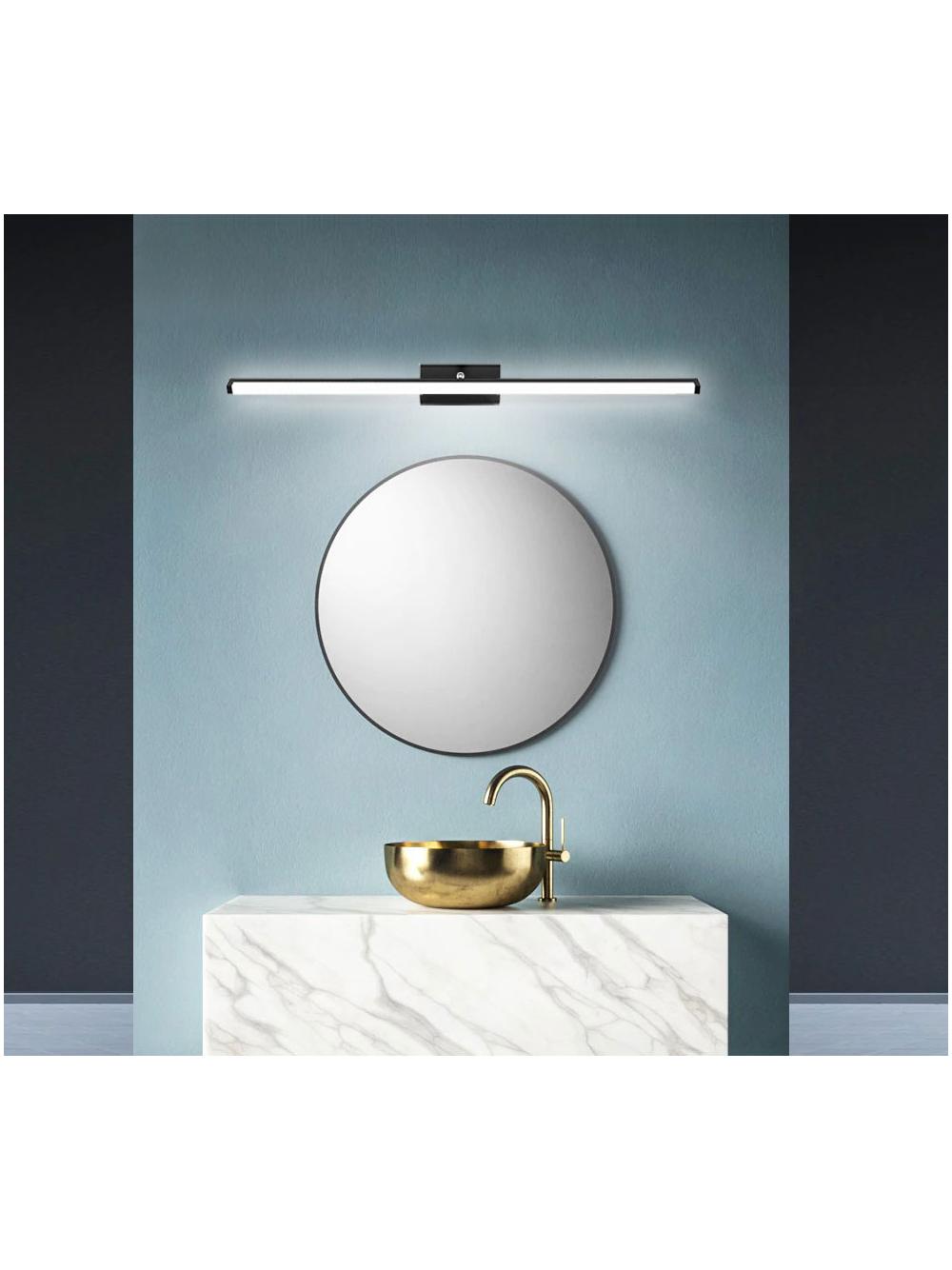 LAMPA KINKIET ŁAZIENKOWY LED NAD LUSTRO 12W 50CM APP373-1W CZARNA
