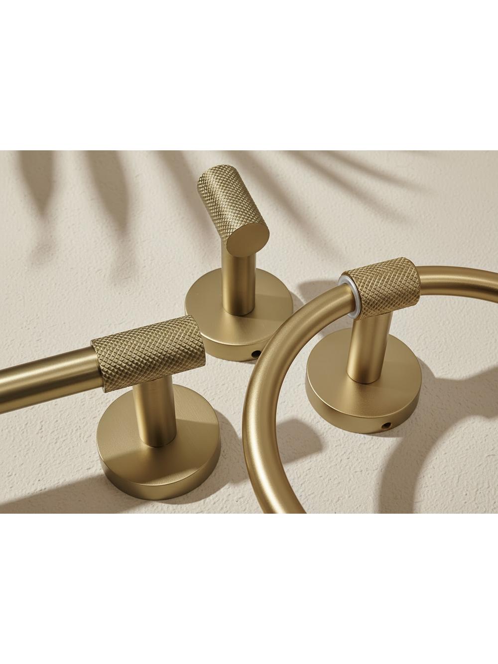 Uchwyt na papier toaletowy 5705 Galo Złoty Szczotkowany