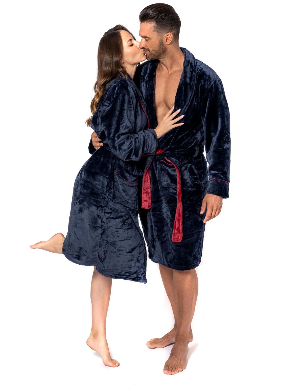 Szlafrok Damski Roger Navy Red M