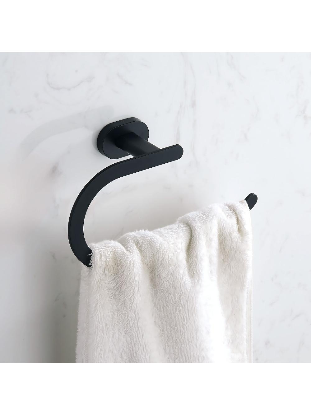 Wieszak łazienkowy RING 110 Til Czarny